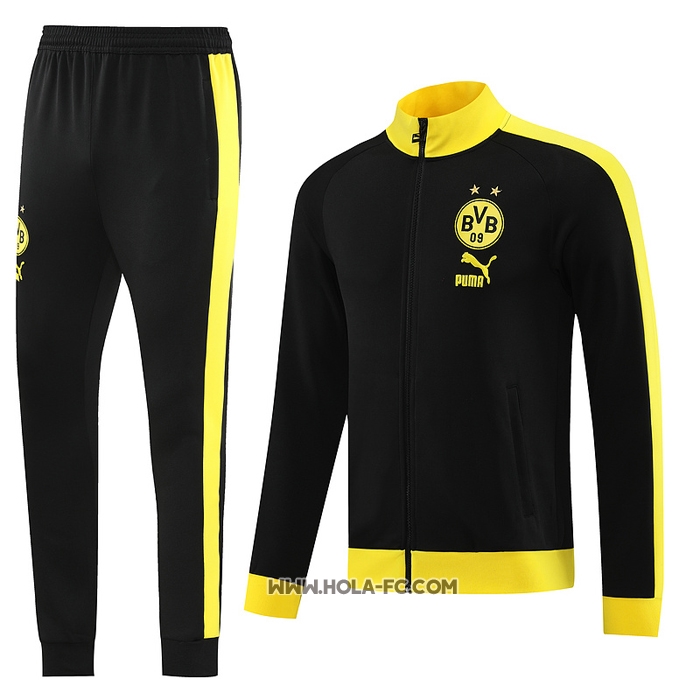 Chandal de Chaqueta del Borussia Dortmund 2023-2024 Negro